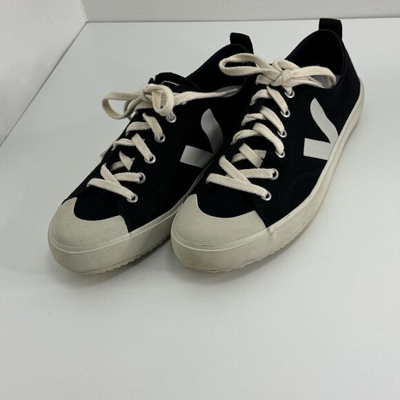 Veja Mens Sneakers Wata Canvas Low Top Black US 8 - Picture 3 of 11